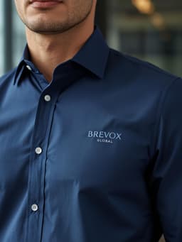 Men's Embroidery Dress Shirt view 1