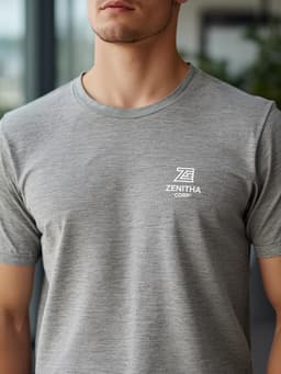 Polyester Round Neck T-Shirt view 1