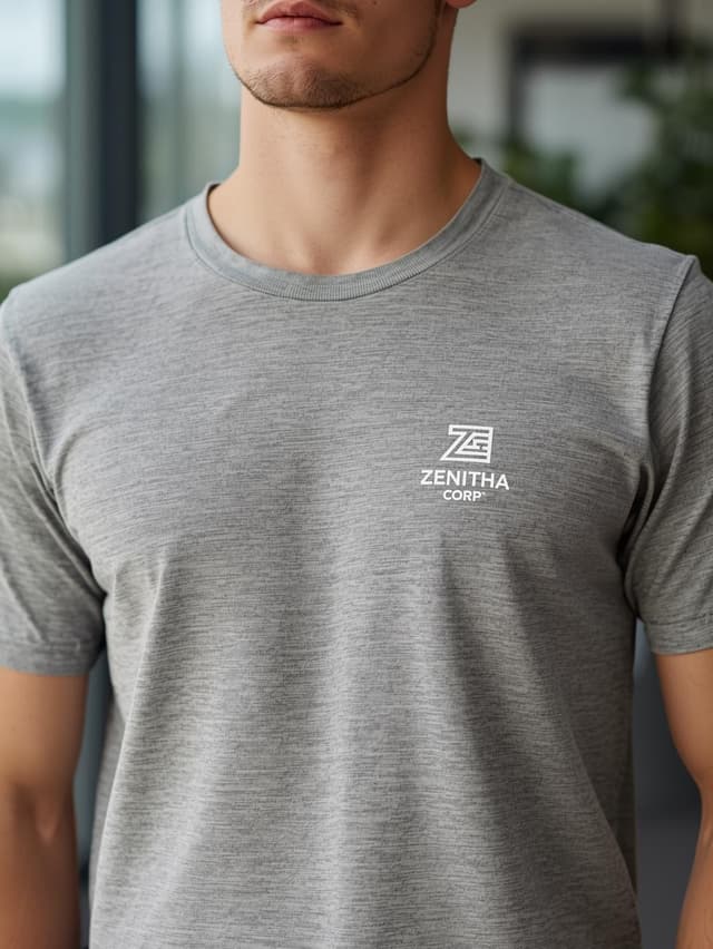 Polyester Round Neck T-Shirt