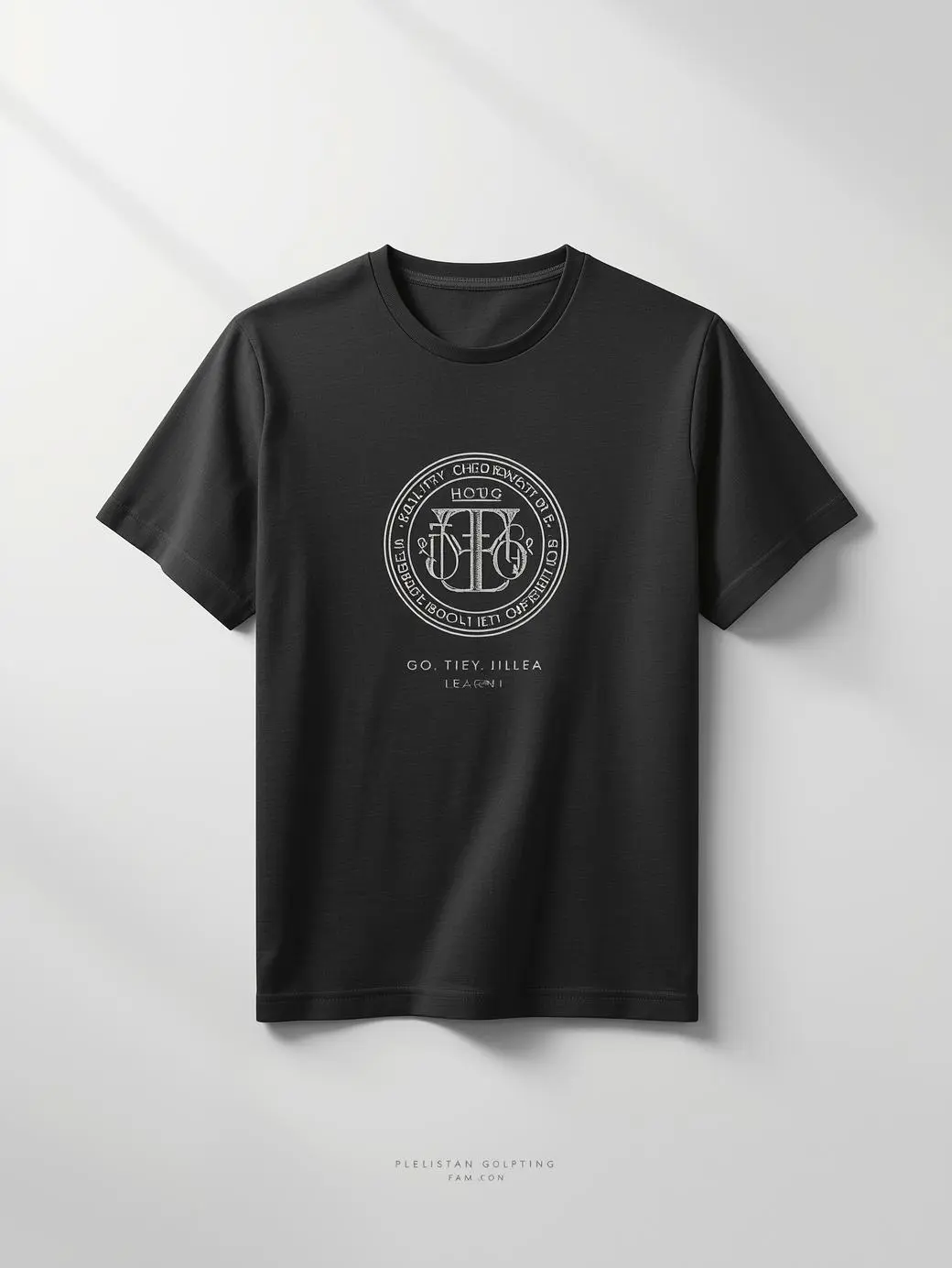 Polyester Round Neck T-Shirt with Custom Logo