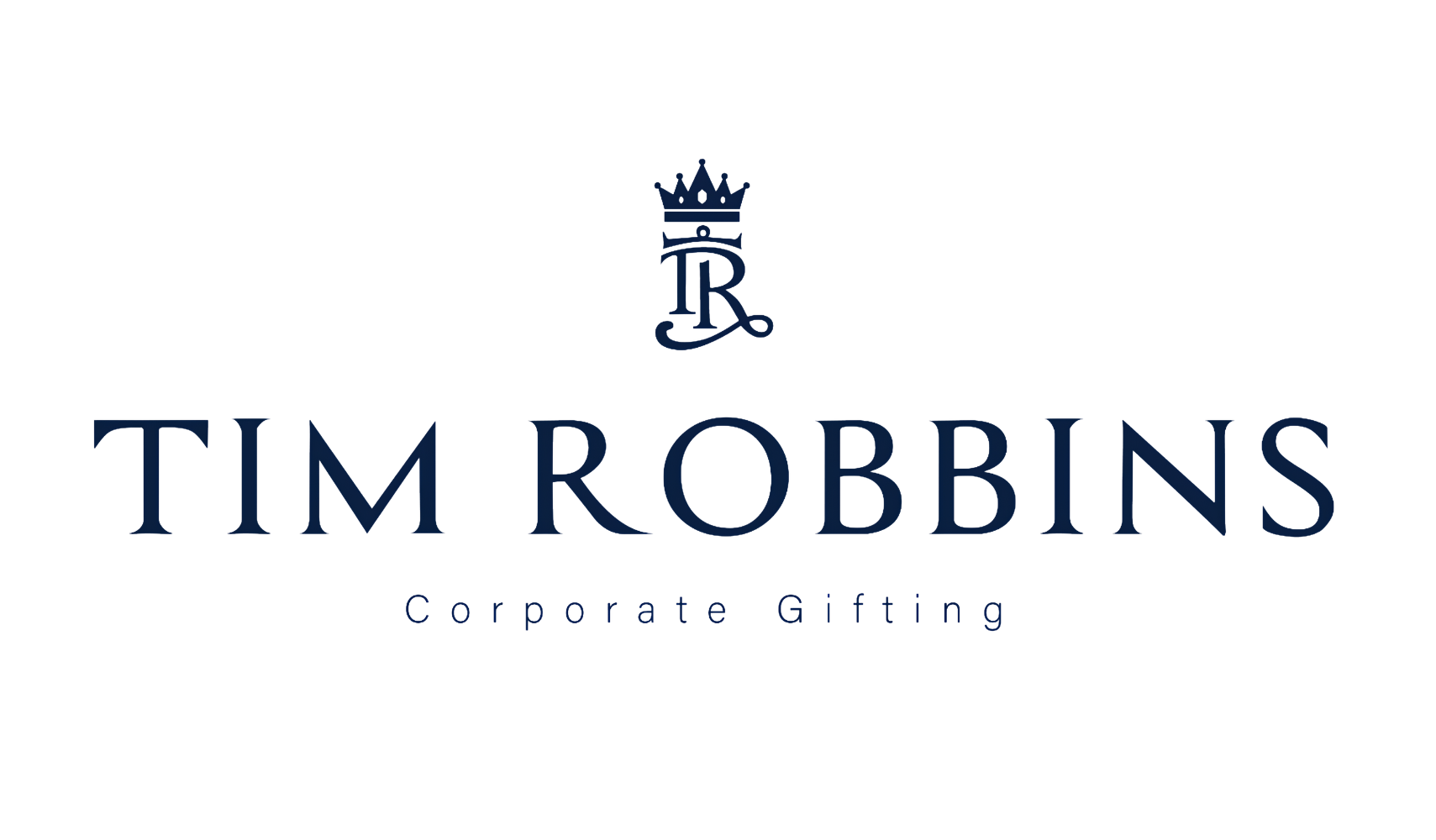 Tim Robbins Corporate Gifting official brand logo with crown emblem and monogram