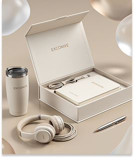 Luxury gift box with headphones