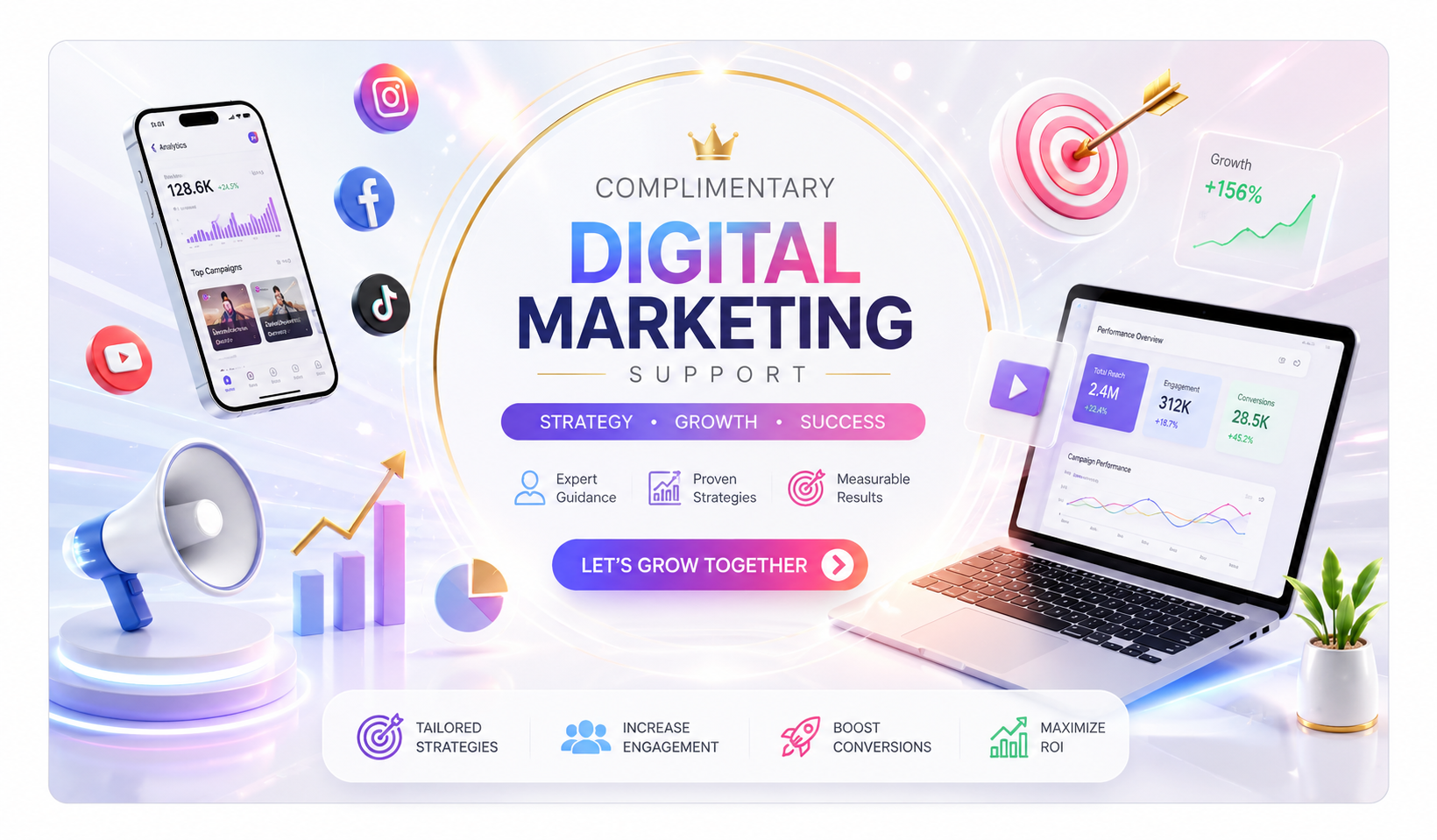 Complimentary Digital Marketing Support